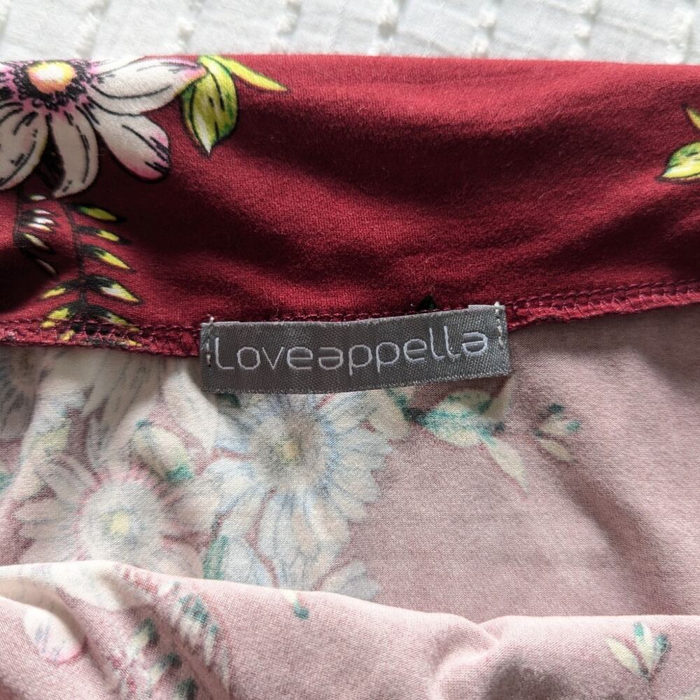 Loveappella Maroon Floral Maxi Skirt size MP - Picture 5 of 5
